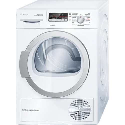 Bosch Wtw852s1nl - Warmtepompdroger - 8 Kg - Selfcleaning Condenser - 64 Db - Energieklasse A++ | Tweedehands (Refurbished)