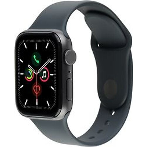 Refurbished Apple Watch SE 44 mm kast van spacegrijs aluminium met zwart sportbandje [wifi]