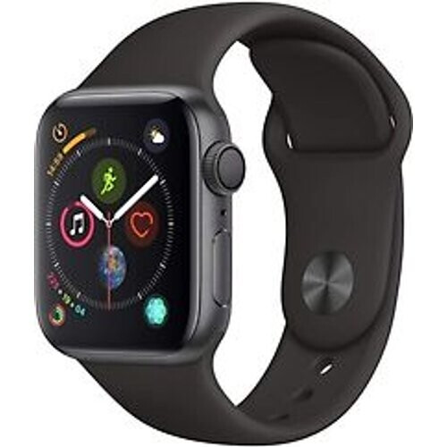 Refurbished Apple Watch Series 4 40 mm aluminium spacegrijs met sportarmband [wifi] zwart