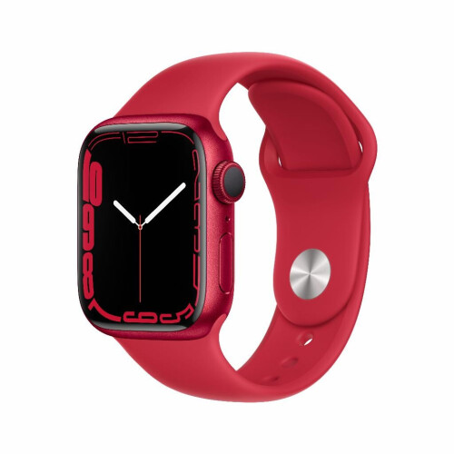Refurbished Apple Watch Series 7 41 mm Rood Als nieuw