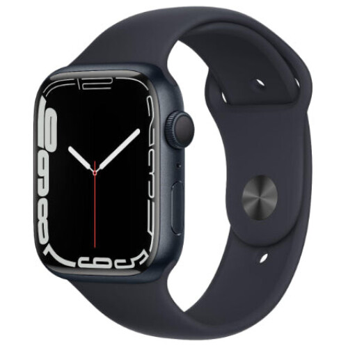 Refurbished Apple Watch Series 7 45 mm Zwart Gebruikt