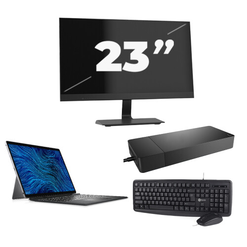 Refurbished Dell Latitude 7320 - Intel Core i5-11e Generatie - 13 inch - 16GB RAM - 256GB SSD - Windows 11 Home + 1x 23 inch Monitor