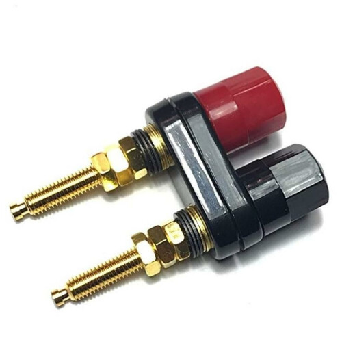 Refurbished Dual Binding Post Terminal - Speaker / Test Leads Connector - Banana Socket
