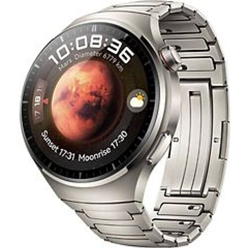 Refurbished Huawei Watch 4 Pro Classic 48 mm titanium met titanium bandje [wifi +4G]