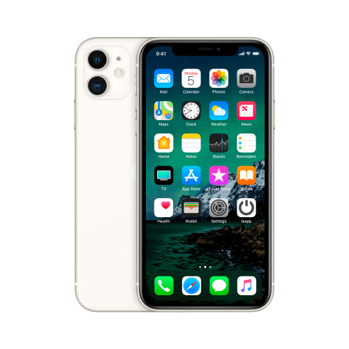 Refurbished iPhone 11 256 GB Wit Gebruikt