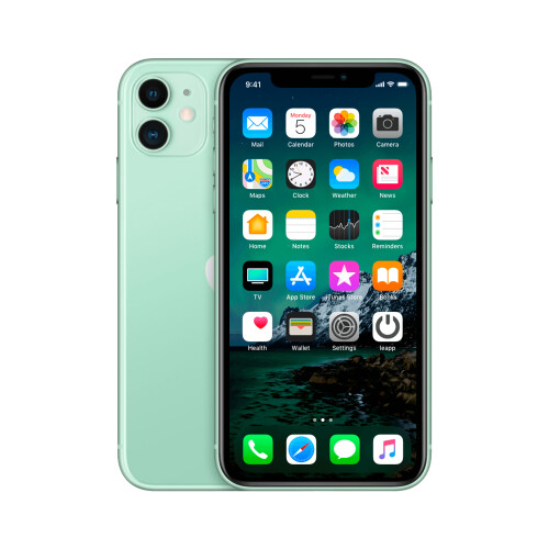 Refurbished iPhone 11 64 GB Groen Gebruikt