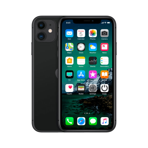 Refurbished iPhone 11 64 GB Zwart Als nieuw