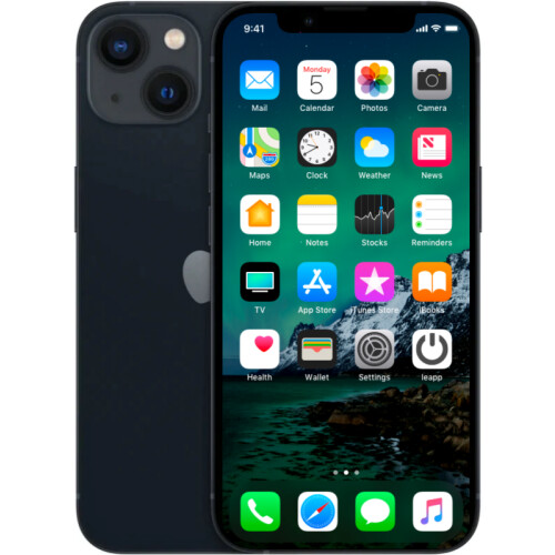 Refurbished iPhone 13 128 GB Zwart Als nieuw
