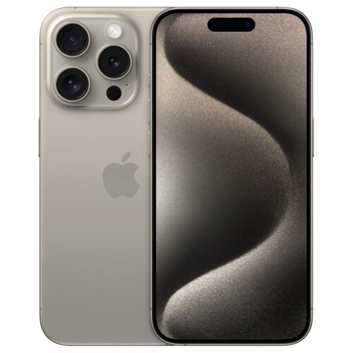 Refurbished iPhone 15 Pro 128 GB Titanium Zilver Als nieuw