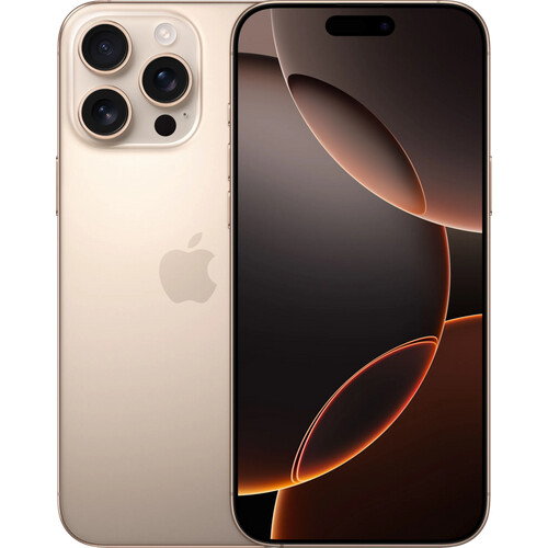 Refurbished iPhone 16 Pro Max 256GB Desert Titanium (Licht gebruikt)