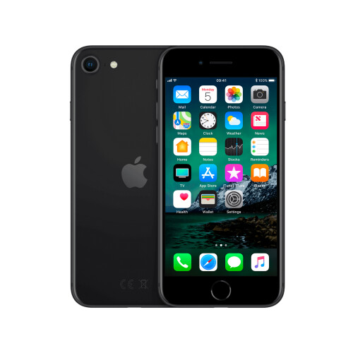 Refurbished iPhone SE 2020 64 GB Zwart Licht gebruikt