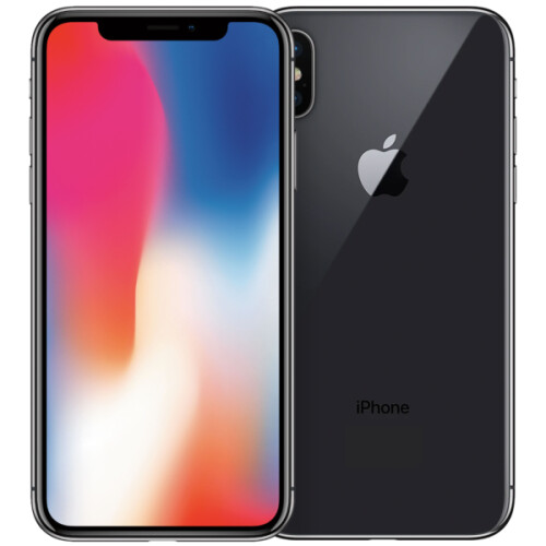 Refurbished iPhone X 64 GB Space Gray Licht gebruikt