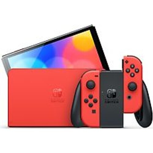 Refurbished Nintendo Switch OLED 64 GB [Mario Editie incl. controller rood] rood