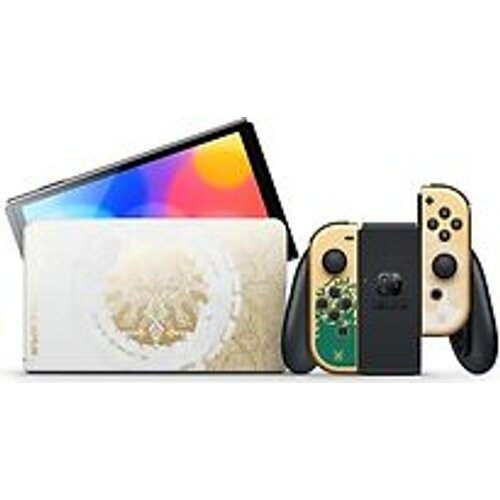Refurbished Nintendo Switch OLED 64 GB [The Legend of Zelda: Tears of the Kingdom Editie incl. controller goud] wit