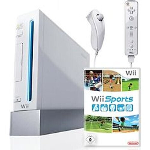 Refurbished Nintendo Wii [incl. controller en Wii Sports, Game Cube compatibel] wit