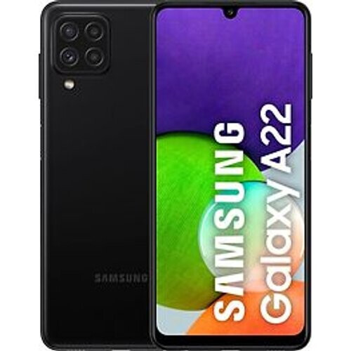Refurbished Samsung Galaxy A22 Dual SIM 64GB zwart