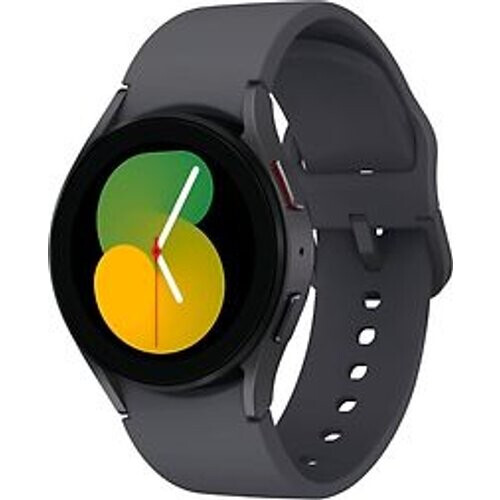 Refurbished Samsung Galaxy Watch5 40 mm horlogekast van Black Aluminium op Graphite Sport Band S/M [Wi-Fi + 4G]