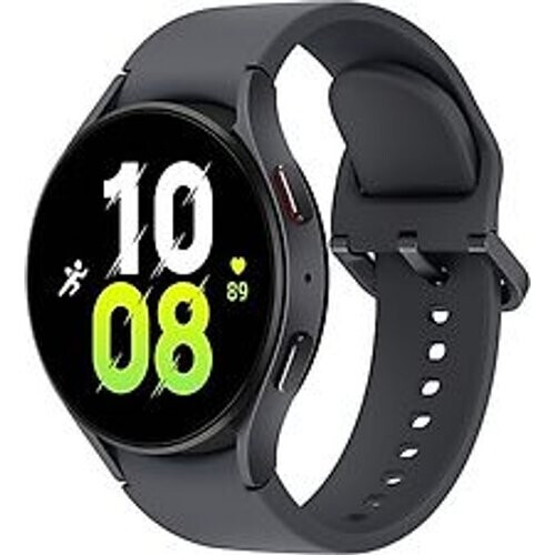 Refurbished Samsung Galaxy Watch5 44 mm horlogekast van Graphite Aluminium op Graphite Sport Band M/L [Wi-Fi + 4G]