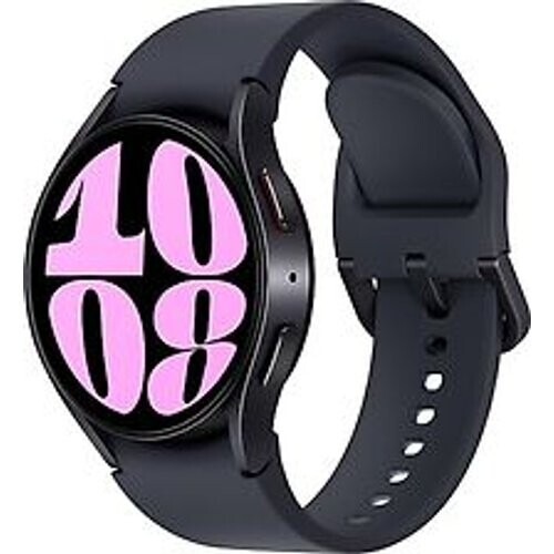 Refurbished Samsung Galaxy Watch6 40 mm aluminium kast graphite op sportbandje S/M graphite [wifi]