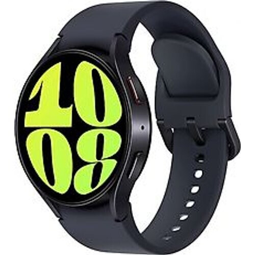 Refurbished Samsung Galaxy Watch6 44 mm aluminium kast graphite op sportbandje S/M graphite [wifi + 4G]