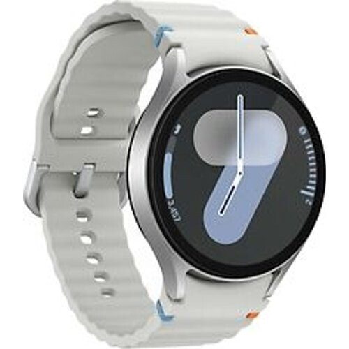 Refurbished Samsung Galaxy Watch7 44 mm aluminium kast zilver op sportbandje M/L zilver [wifi]