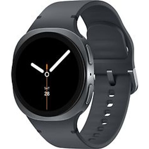 Refurbished Samsung Galaxy Watch8 40 mm aluminium kast graphite op Sport Band S/M graphite [Wi-Fi + 4G]