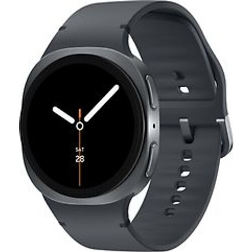 Refurbished Samsung Galaxy Watch8 44 mm aluminium kast graphite op Sport Band M/L graphite [Wi-Fi + 4G]