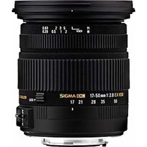 Refurbished Sigma 17-50 mm F2.8 DC EX HSM OS 77 mm filter (geschikt voor Canon EF) zwart