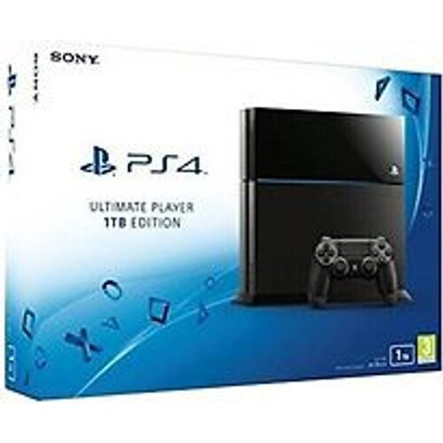 Refurbished Sony PlayStation 4 1 TB [Ultimate Player Version incl. draadloze controller] glanzend zwart
