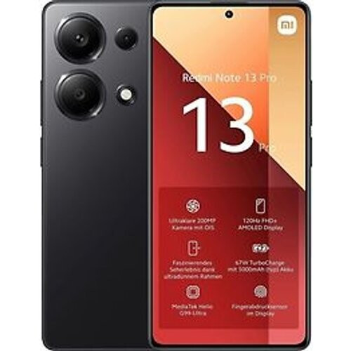 Refurbished Xiaomi Redmi Note 13 Pro Dual SIM 256GB midnight black