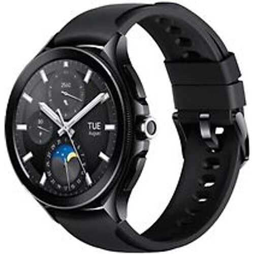 Refurbished Xiaomi Watch 2 Pro 46 mm zwart met silicone bandje zwart [wifi]