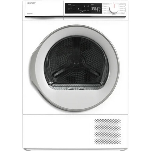 Sharp Kd-nha8s6gw21-bx - Warmtepompdroger - 8 Kg - 65 Db - Energieklasse A++ | Tweedehands (Refurbished)
