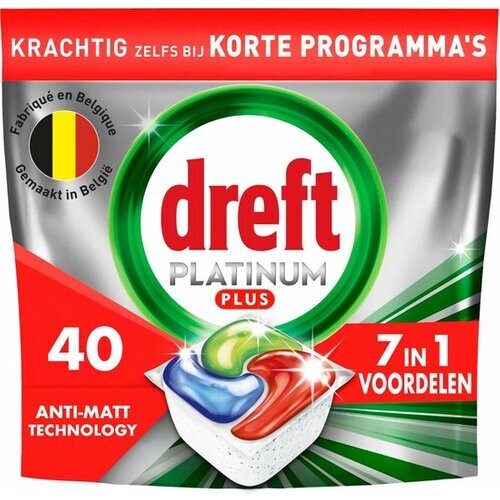 Tweedekans 4x Dreft Vaatwastabletten Platinum Plus All In One 40 stuks