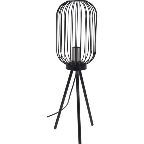 Tweedekans Art Deco decoratieve staande lamp zwart- modern- industrieel- 60cm hoog