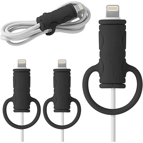 Tweedekans Bone Kabelbescherming, 3 stuks Silicone Kabelslang voor Lightning iPhone Oplaadkabel