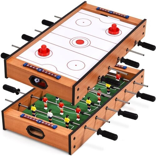 Tweedekans Coast 2 in 1 Speeltafel Multifunctioneel Air Hockey Tafel en Tafelvoetbaltafel