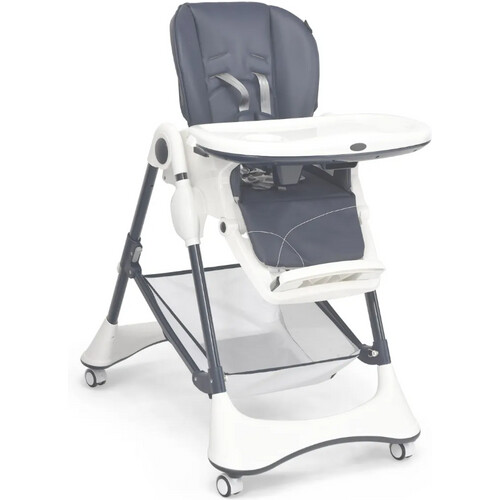 Tweedekans Coast 4-in-1 draagbare baby- en peuterhoge stoel slaapstoel 60 x 89 x 110 cm grijs