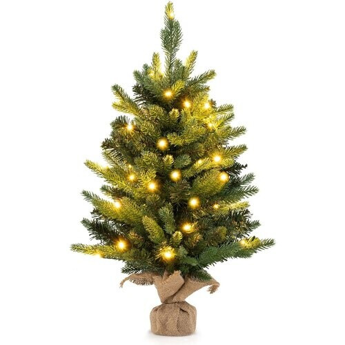 Tweedekans Coast Kunstkerstboom Tafel 60 cm Groen – 234 Takpunten – Met 35 Warmwitte LED Lampjes