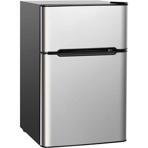 Tweedekans Coast Mini Koelkast Koel-vriescombinatie - 48,5 x 49,5 x 86 cm - Zilver