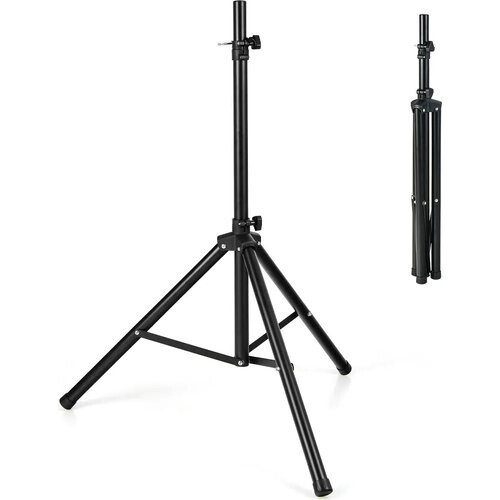 Tweedekans Coast Speakerstatief – Verstelbaar tot 183 cm – max. 50 kg – 12 x 12 x 97 cm – Zwart