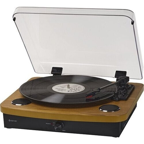 Tweedekans Denver Platenspeler Dual Bluetooth - Ingebouwde Speakers - USB - Retro - Hout - VPL230LW