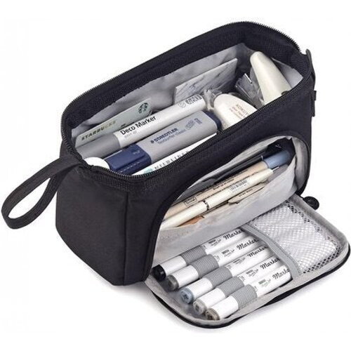 Tweedekans Diydash Etui XL - Pennenzak - Pennenetui - Schooletui - Grote Etui - Schoolspullen - Trousse Scolaire - Voor meisjes, jongens en volwassenen - Zwart