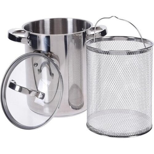Tweedekans Excellent Houseware Aspergepan met glazen deksel - 4.2 liter