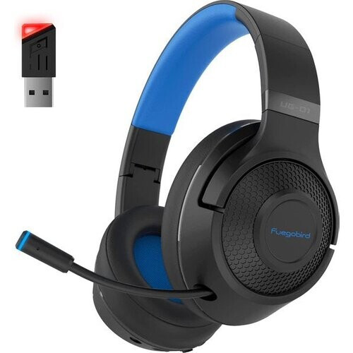 Tweedekans Fuegobird UG-01 2.4GHz Draadloze Gaming Headset - Bluetooth koptelefoon - Multiplatform - Geschikt voor PS4/PS5, Nintendo Switch - Zwart Blauw