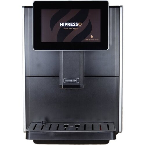Tweedekans Hipresso Espressomachine DP2002 met bonen en melksysteem - zwart/RVS - 1450 W - 28,3x28,3x36,5 cm