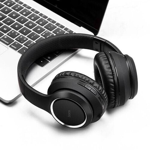 Tweedekans Hoco W28 Zwart – Bluetooth Koptelefoon Over Ear - Koptelefoon met Microfoon - Universeel - Apple en Android