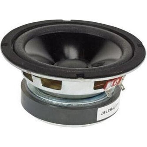 Tweedekans HQ-Power Luidspreker, subwoofer, 6.5", vermogen 250 W/125 W RMS, impedantie 8 Ω, zwart