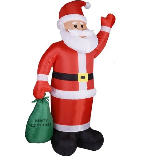 Tweedekans Kerstman - Opblaasbaar XL 180cm – LED Verlichting