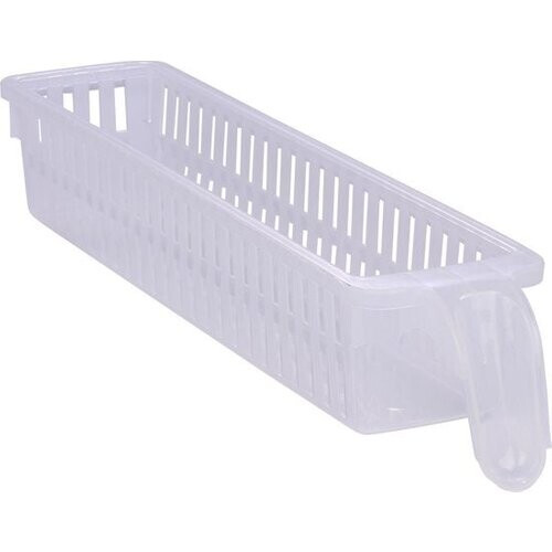 Tweedekans Koelkast Organizer 1,58L - 35 x 7,5 x 6 CM - Koelkast Opbergbak met Handvat - Vaatwasser Bestendig - Organiseer Koelkast en Keukenkastjes - Kunststof - Transparant