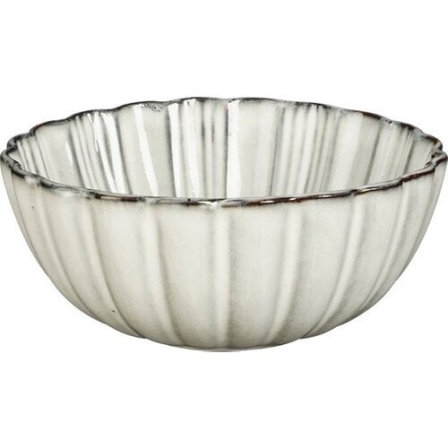 Tweedekans Mica Decorations Corfu Schaal – Keramiek – Grijs – H9 x Ø17 cm – 800 ml